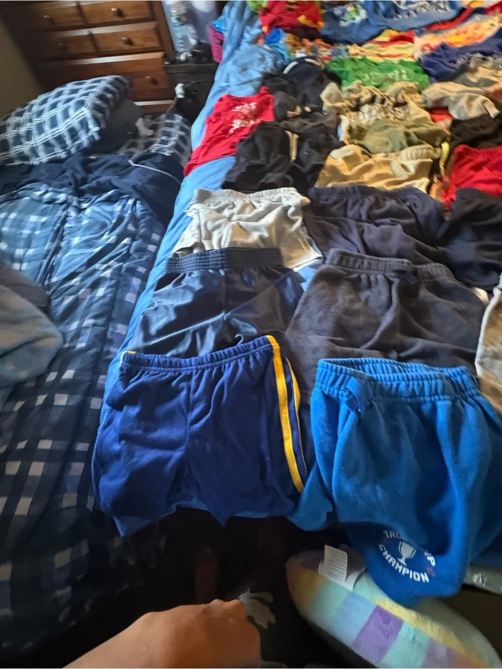 Kids Athletic Shorts - Blue